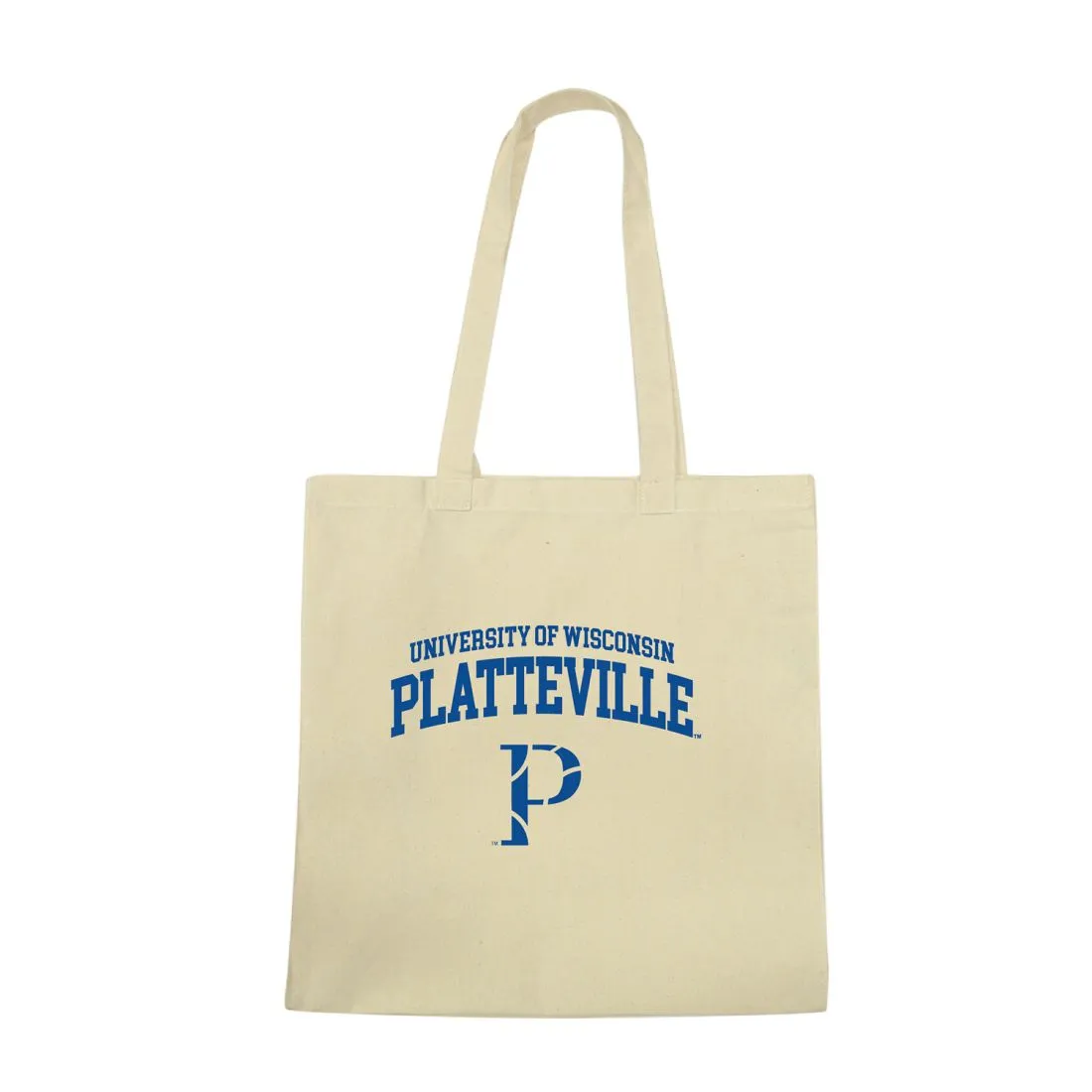 UW University of Wisconsin Platteville Pioneers Institutional Seal Tote Bag