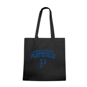 UW University of Wisconsin Platteville Pioneers Institutional Seal Tote Bag