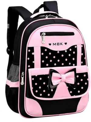 VIDOSCLA School Bags for Girls Cute Bowknot Students Backpack Elementary Princess Bookbag for School