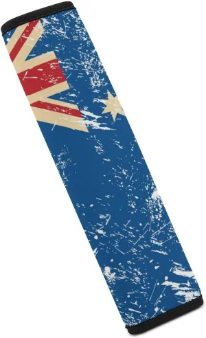 Vintage Australia Flag Fashion Car Seat Belt Cover Pad for Shoulder Bag Camera Soft Comfort Accessories 1PCS