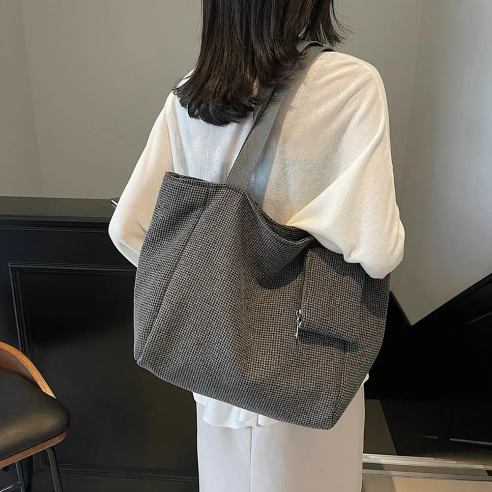 Vintage Durable Nylon Underarm Bag Small Zipper Pocket Shoulder Bag Commuter Outdoor Trip Tote Bags for Women 2025