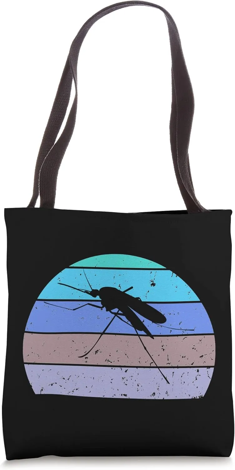 Vintage Mosquito Mosquitoes Retro Style 70s 80s Tote Bag