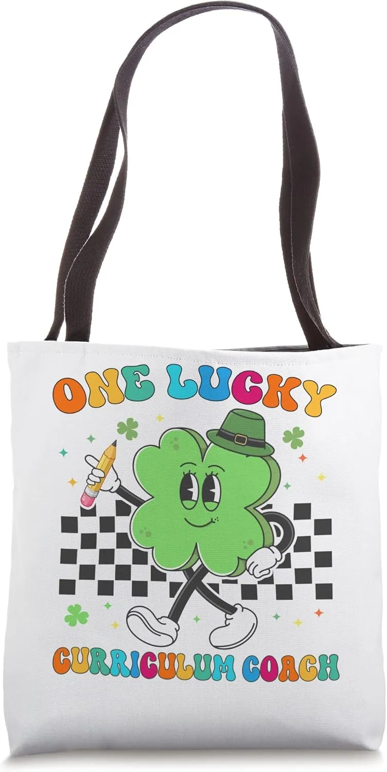 Vintage One Lucky Curriculum Coach St Patrick Day School Tote Bag