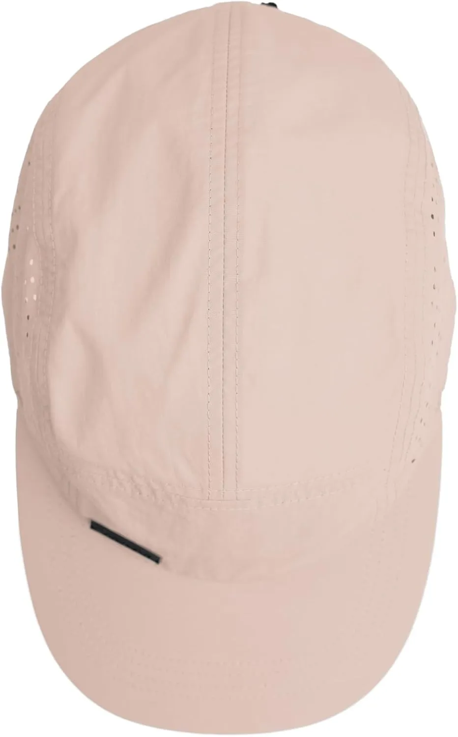 Vista Hat, Lightweight Nylon 5 Panel Cap with Snap Closure and Laser-Cut Ventilation
