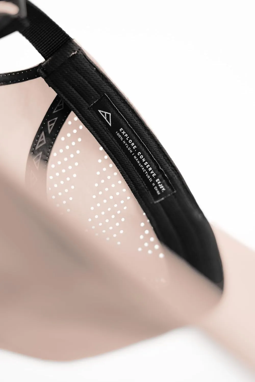 Vista Hat, Lightweight Nylon 5 Panel Cap with Snap Closure and Laser-Cut Ventilation