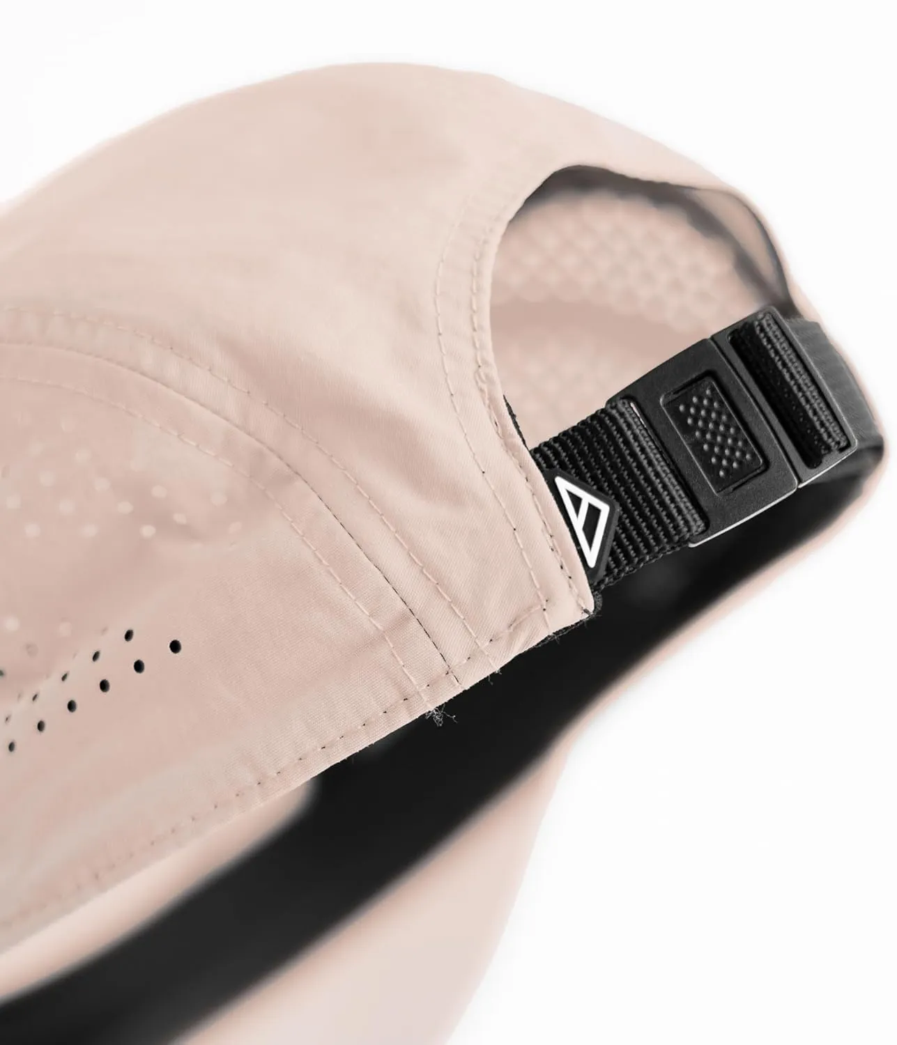 Vista Hat, Lightweight Nylon 5 Panel Cap with Snap Closure and Laser-Cut Ventilation