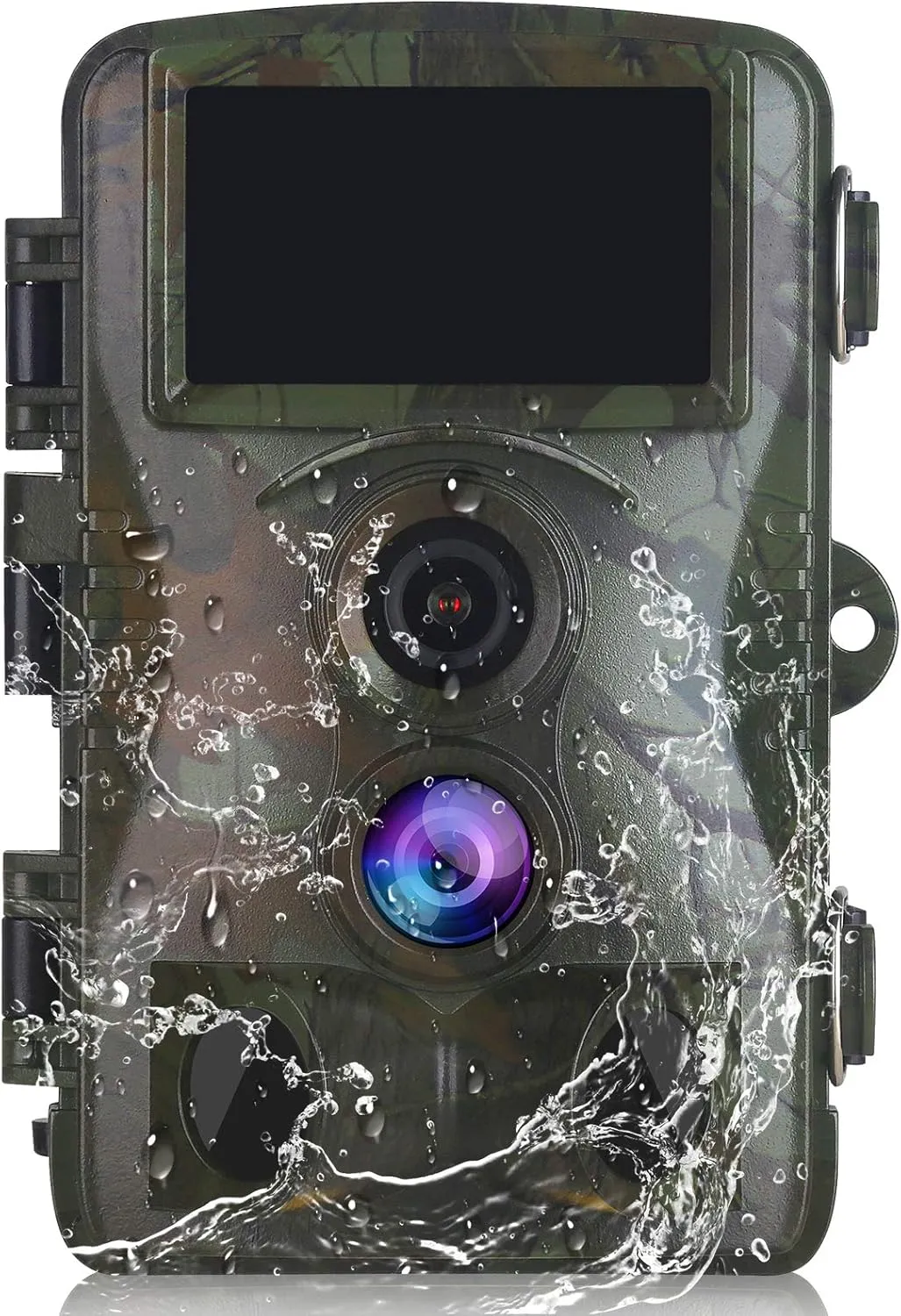 Vmotal Trail Camera Game Camera Hunting Scouting 4K Video/20MP Image Wildlife Monitoring 120° Detecting Range Motion Activated Night Vision 3 Infrared Sensors 0.2s Trigger Speed 2.4'' Waterproof H6P