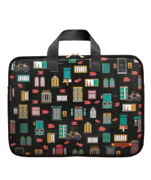 Wall Laptop Sleeves Black Canvas
