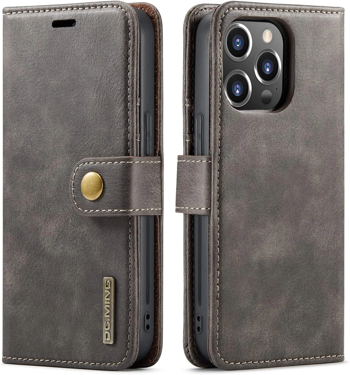 Wallet Case for iPhone 12 Mini/12/12 Pro/12 Pro Max, Premium PU Leather Flip Detachable 2 in 1 Folio with Card Holder Drop Protection Shockproof Cover