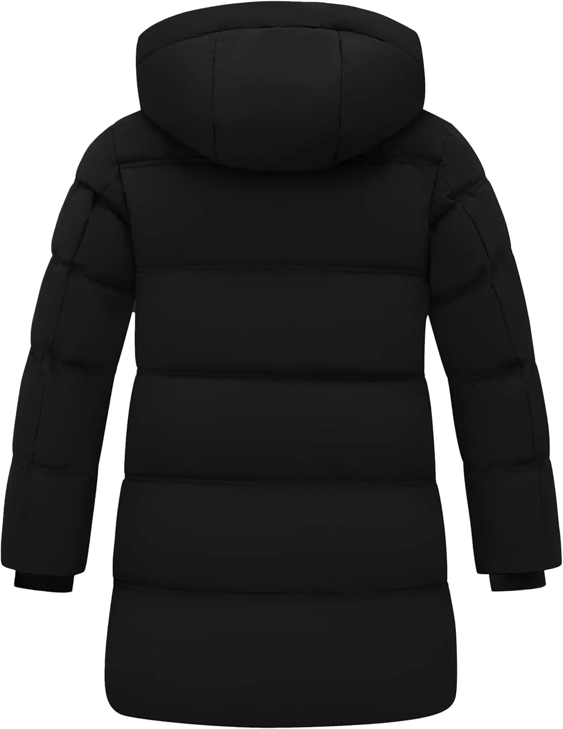wantdo Girls' Winter Coat Long Puffer Jacket Warm Waterproof Parka with Hood