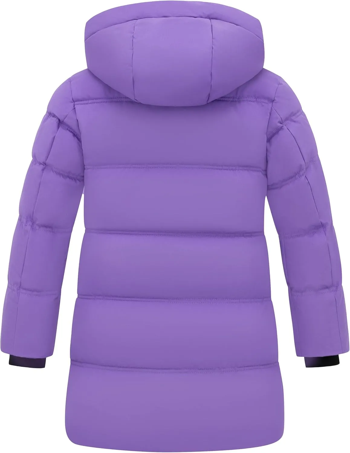 wantdo Girls' Winter Coat Long Puffer Jacket Warm Waterproof Parka with Hood