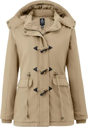 wantdo Women's Winter Thicken Jacket Cotton Coat with Removable Hood