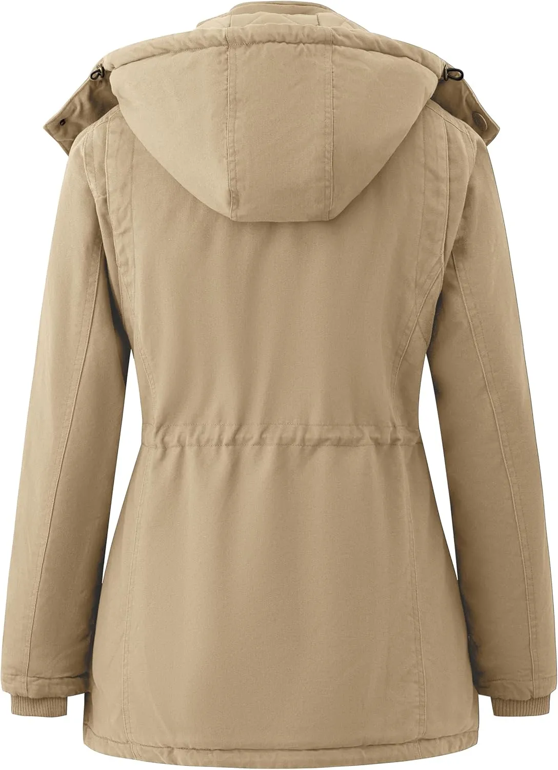 wantdo Women's Winter Thicken Jacket Cotton Coat with Removable Hood