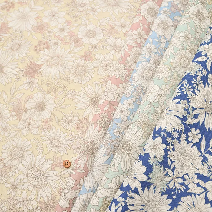Water repellent Acrylic Nylon Oxford Print Fabric - Flower