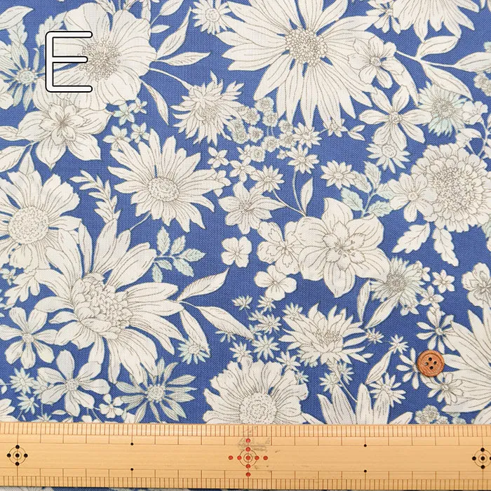 Water repellent Acrylic Nylon Oxford Print Fabric - Flower