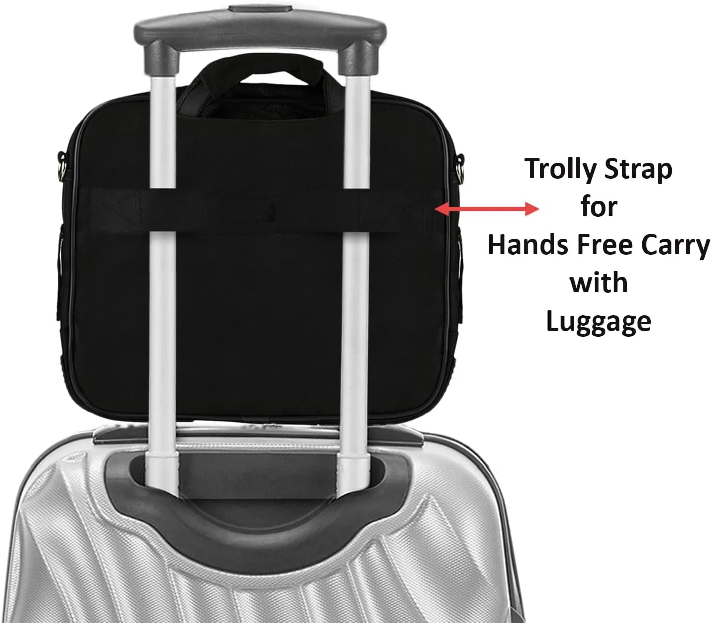 Water-Resistant Nylon Laptop Shoulder Messenger Bag for Professionals - Organized Multi-Compartment Tote for 12" Computers