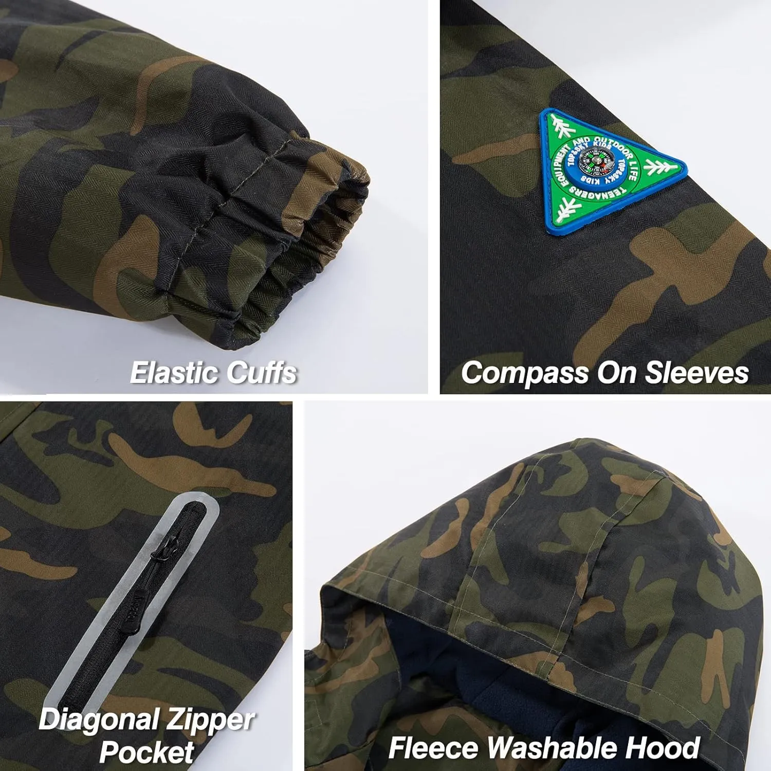 Waterproof Kids Rain Jackets With Hood,Lightweight Toddler Raincoat For Boys Girls，Kids Clothes Windbreaker Jacket