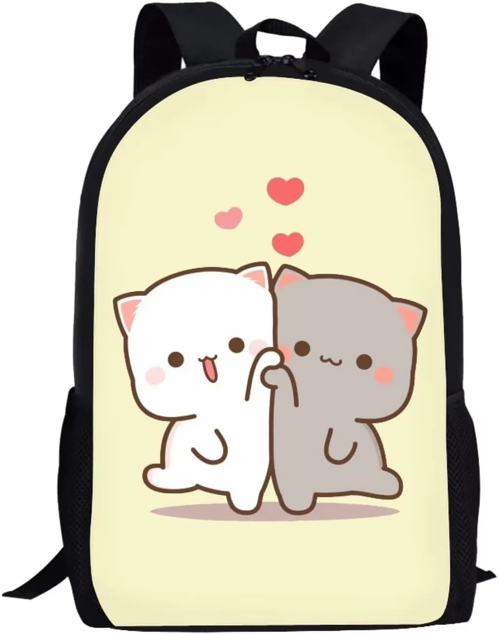 WELLFLYHOM Kawii Cat School Backpack for Girls 4-6 8-10 14-16 Kids Bookbag Elementary Middle School Bag Teens Child Back Pack Purse Junior High Schoolbag Rucksack Back to School Supplies Satchel
