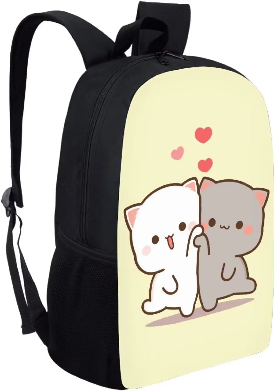 WELLFLYHOM Kawii Cat School Backpack for Girls 4-6 8-10 14-16 Kids Bookbag Elementary Middle School Bag Teens Child Back Pack Purse Junior High Schoolbag Rucksack Back to School Supplies Satchel