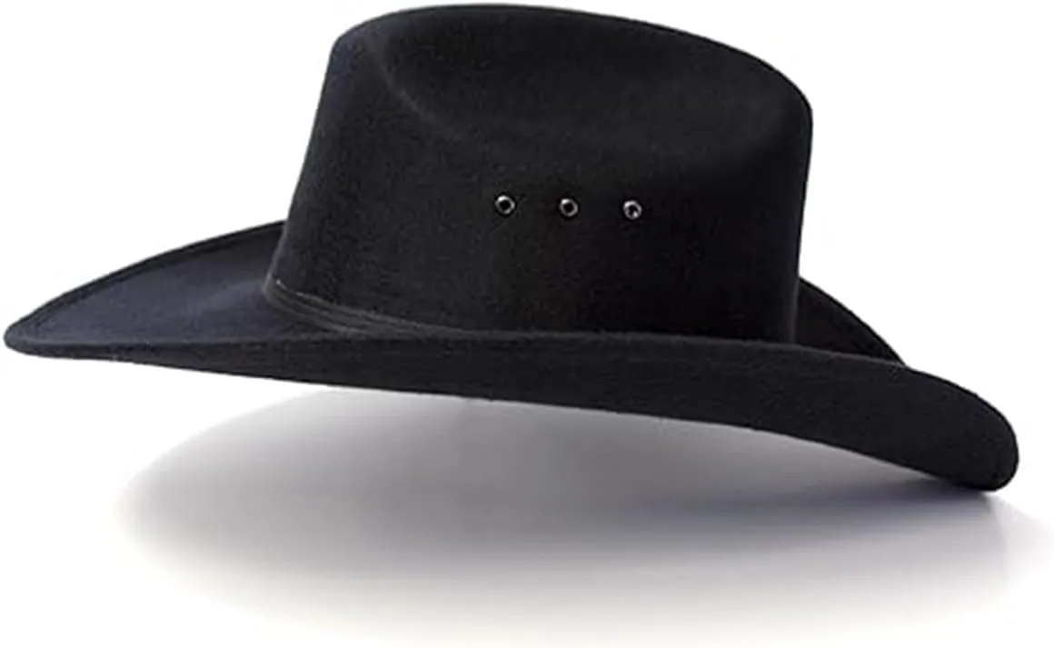 Western Express Felt Finish Cowboy Hat - Cattleman Style with Stylish Hat Band | Cowboy & Cowgirl Hats for Men & Women