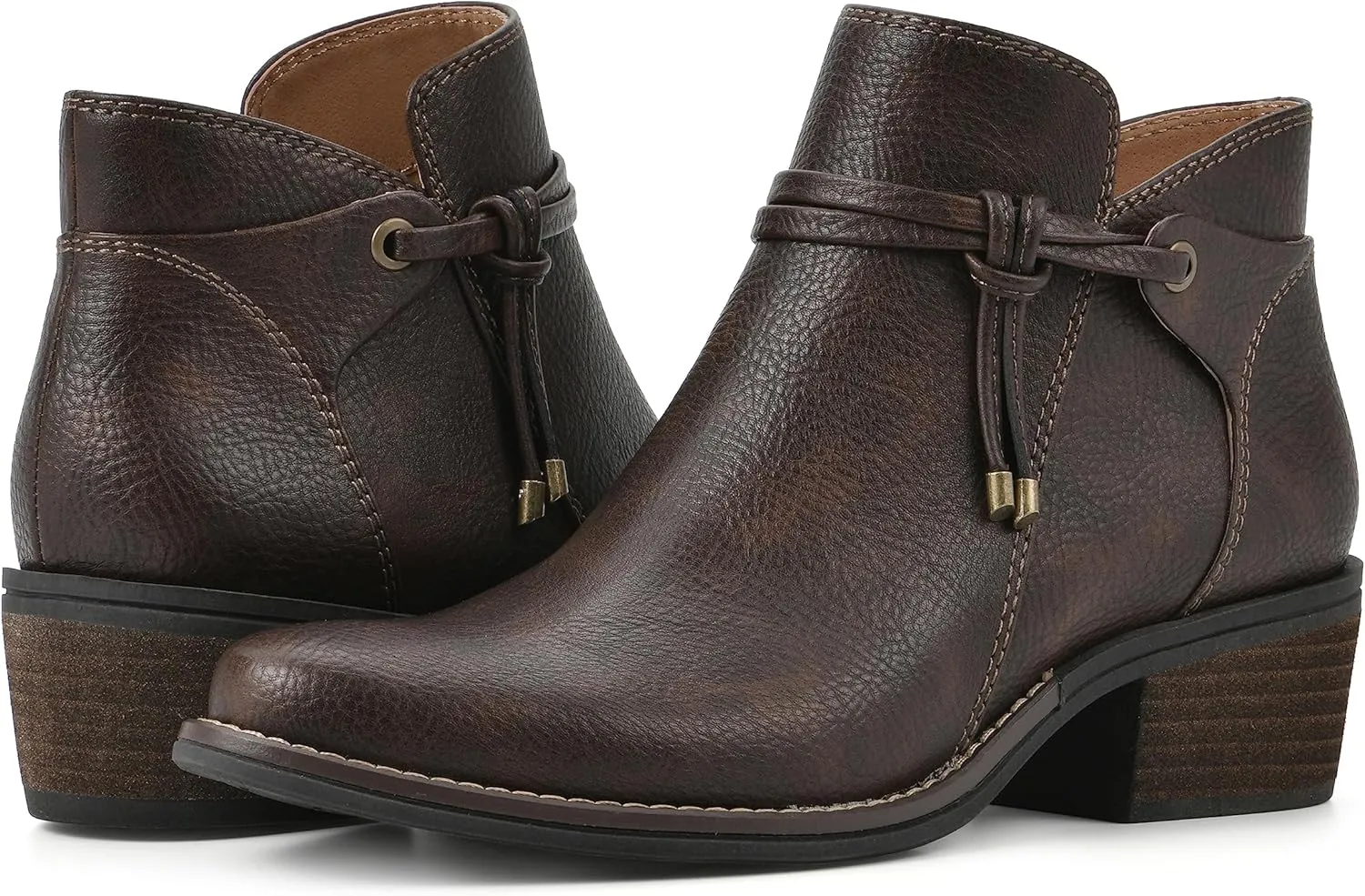 WHITE MOUNTAIN Women's Shoes Althorn Block Heel Bootie