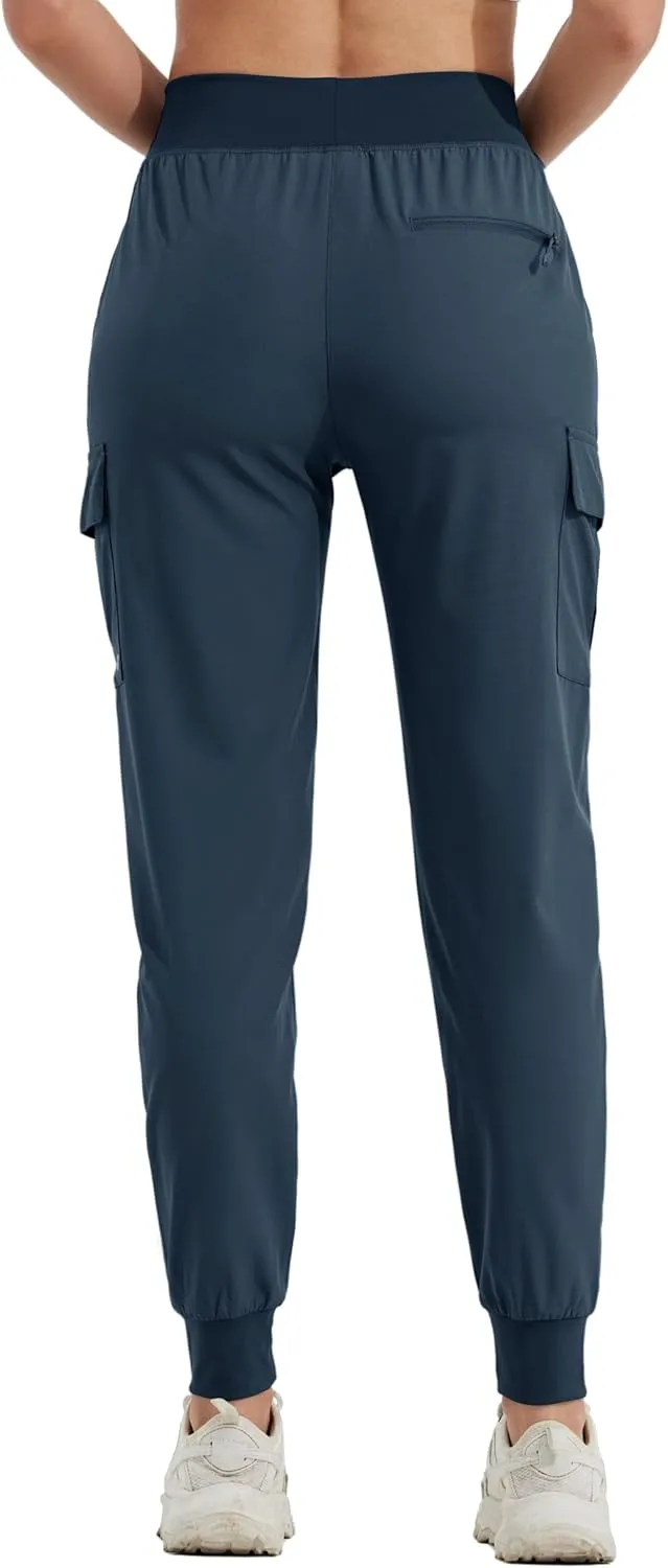 Willit Women's Cargo Hiking Pants Lightweight Athletic Outdoor Travel Joggers Quick Dry Workout Pants Water Resistant