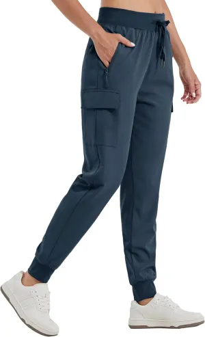 Willit Women's Cargo Hiking Pants Lightweight Athletic Outdoor Travel Joggers Quick Dry Workout Pants Water Resistant