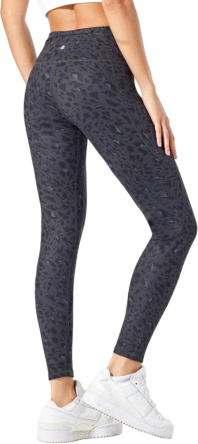Willit Women's Fleece Lined Leggings Water Resistant Winter Pants Thermal High Waisted Yoga Hiking Running Tights Pockets