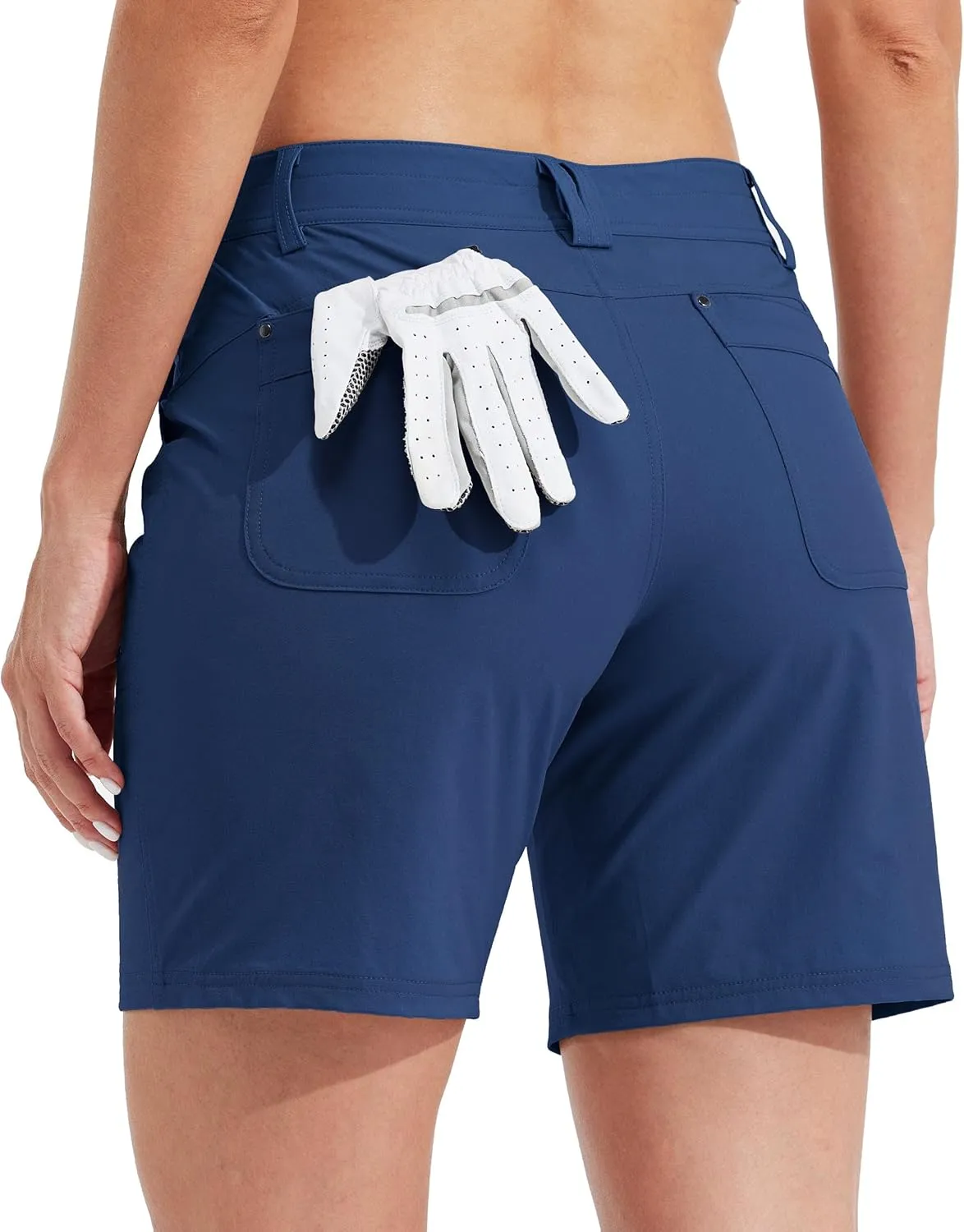 Willit Women's Golf Hiking Shorts 7" Quick Dry Athletic Shorts Casual Summer Shorts with Pockets Water Resistant