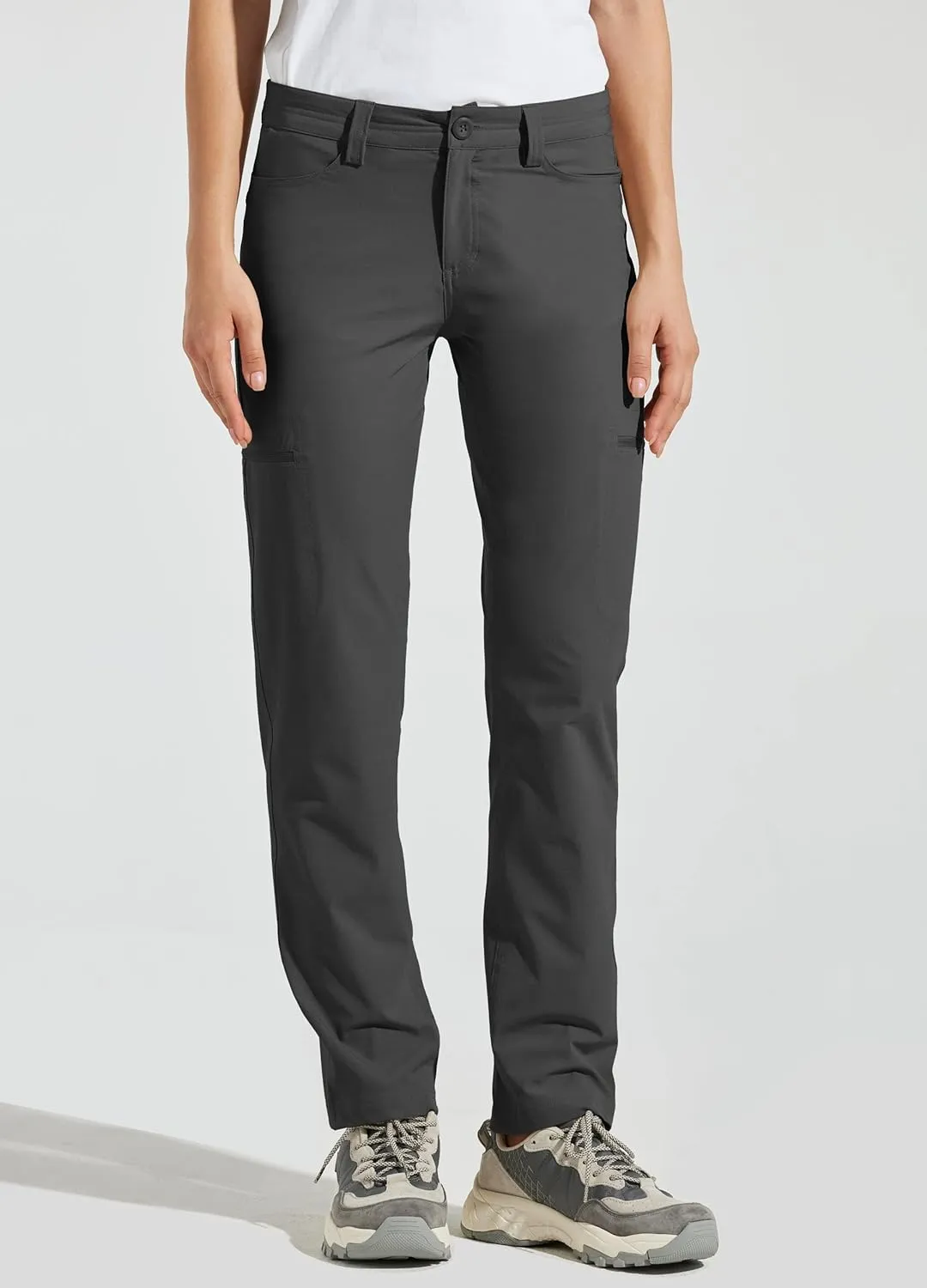 Willit Women's Golf Pants Hiking Cargo Pants Quick Dry Lightweight Outdoor Casual Pants Water Resistant