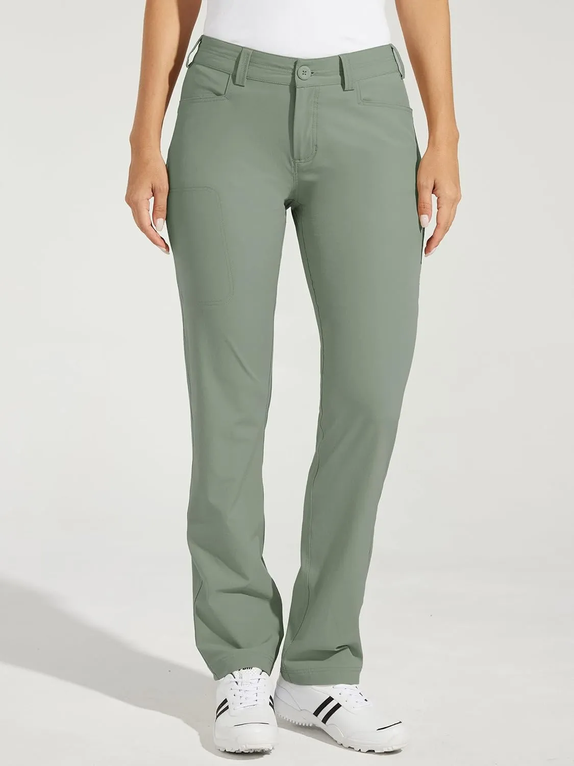 Willit Women's Golf Pants Hiking Pants Quick Dry Lightweight Outdoor Casual Pants with Pockets Water Resistant