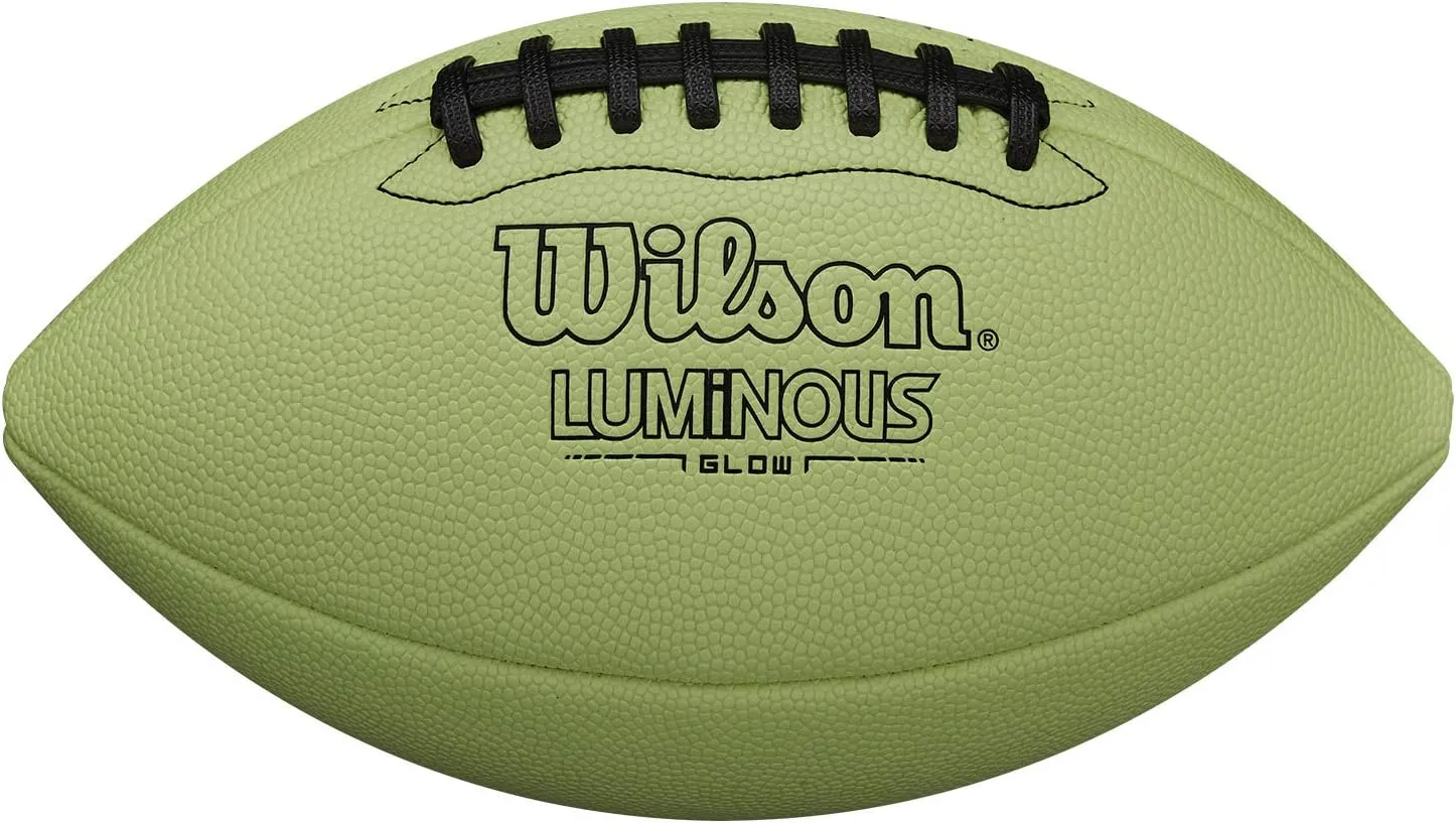Wilson Luminous Glow Football - Junior Size, Green