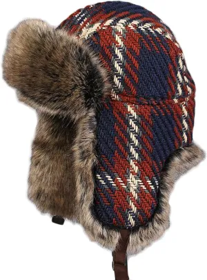 Winter Hats, Hat Trooper Trapper Hat Aviator Hat Earflap Faux Fur Hat Warm Winter for Men