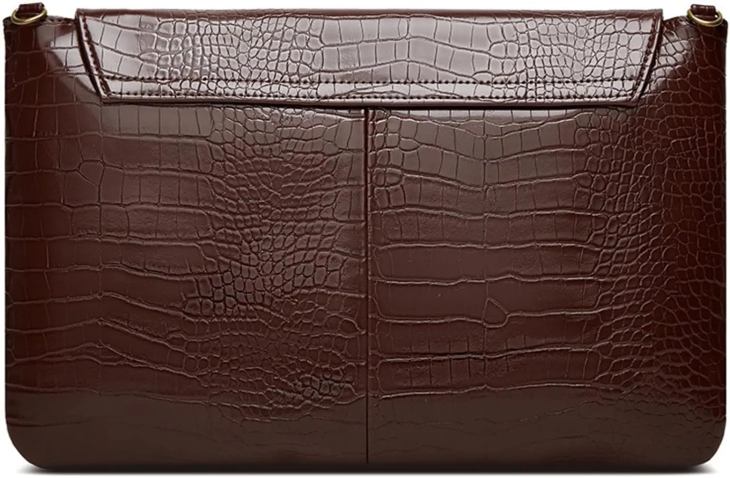 Women Classic Crocodile Pattern Faux Leather Clutch Purse Oversized Female Shoulder Bag Messenger Handbag