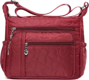 Women Shoulder Handbag Roomy Multiple Pockets Bag Ladies Crossbody Purse Tote Top Handle Satchel