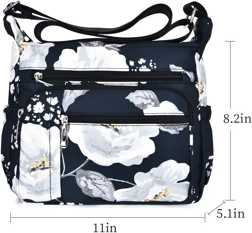 Women Shoulder Handbag Roomy Multiple Pockets Bag Ladies Crossbody Purse Tote Top Handle Satchel