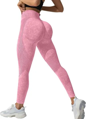 Womens Highwaisted Yoga Pants Buttlifting Comfortable Fashion Gym Stretch Yoga Leggings