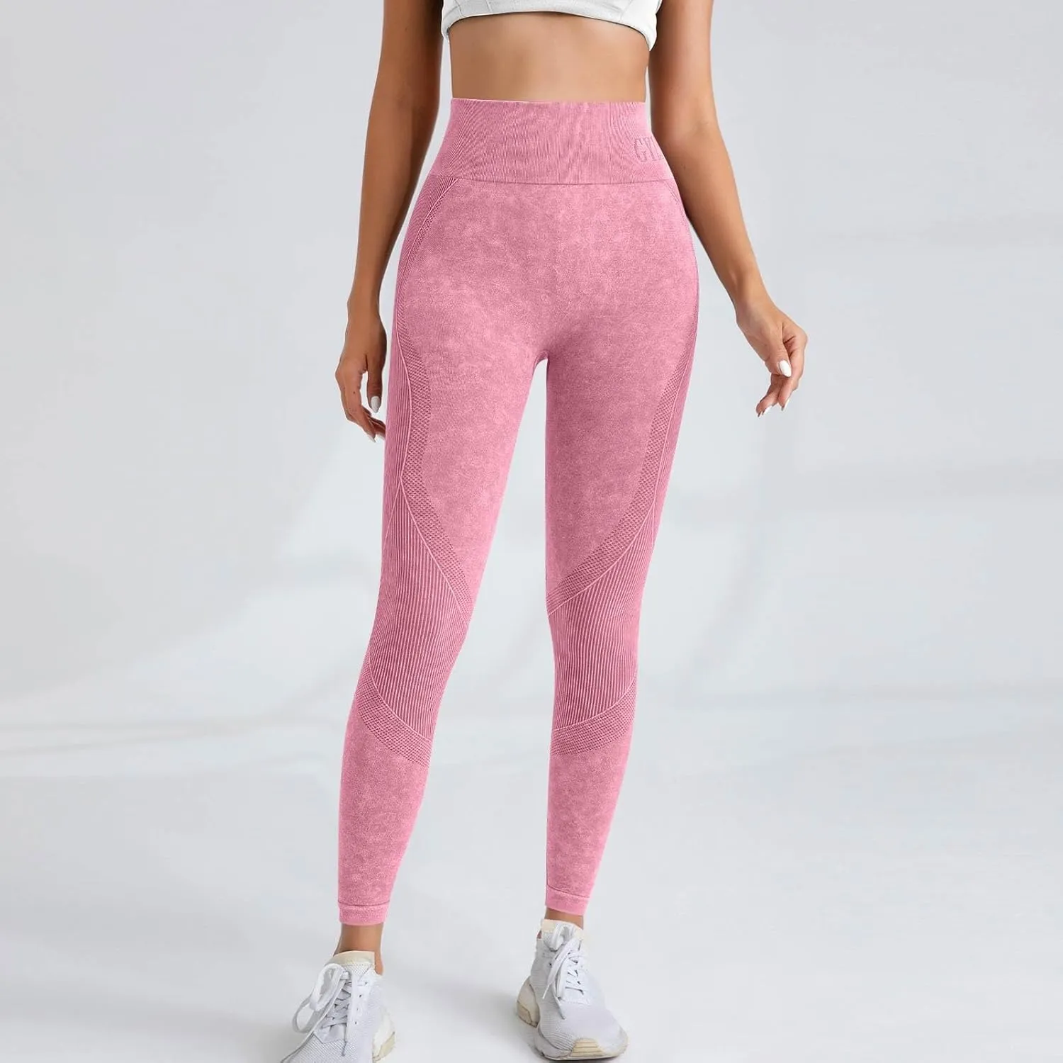 Womens Highwaisted Yoga Pants Buttlifting Comfortable Fashion Gym Stretch Yoga Leggings