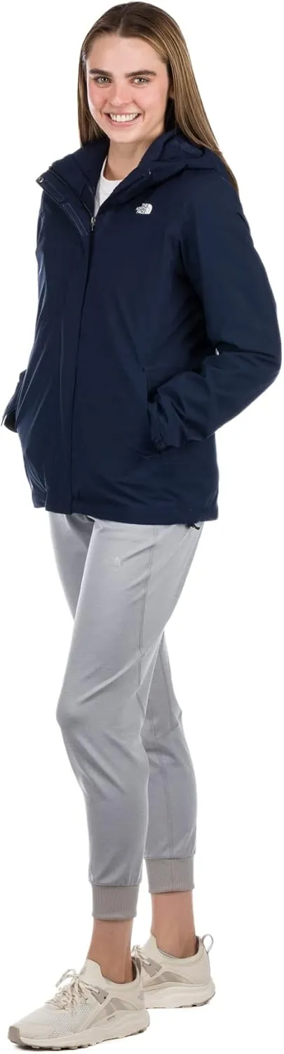 Women's ThermoBall Eco Triclimate Jacket - TNF Dark Grey Heather/New Taupe Green Vapor Ikat Print