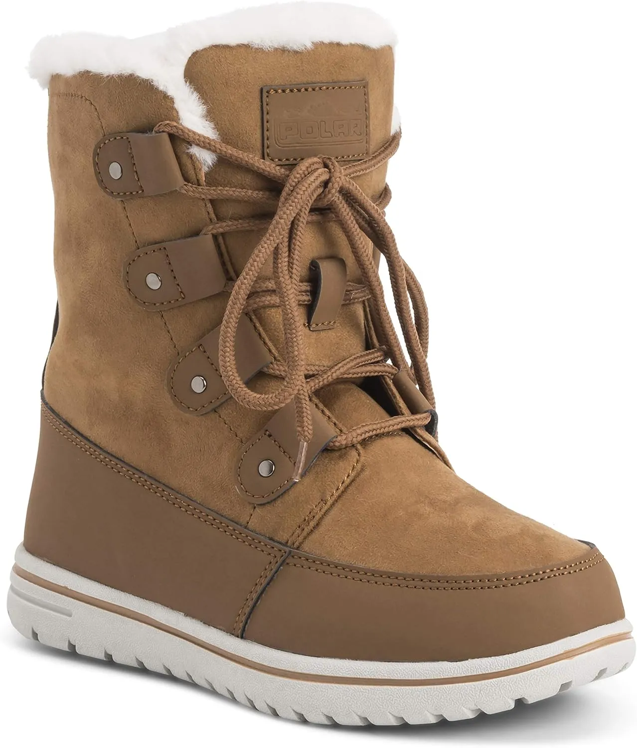 Womens Waterproof Durable Snow Winter Hiking Fleece Ankle Boots