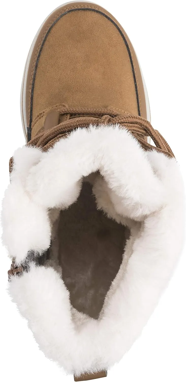 Womens Waterproof Durable Snow Winter Hiking Fleece Ankle Boots