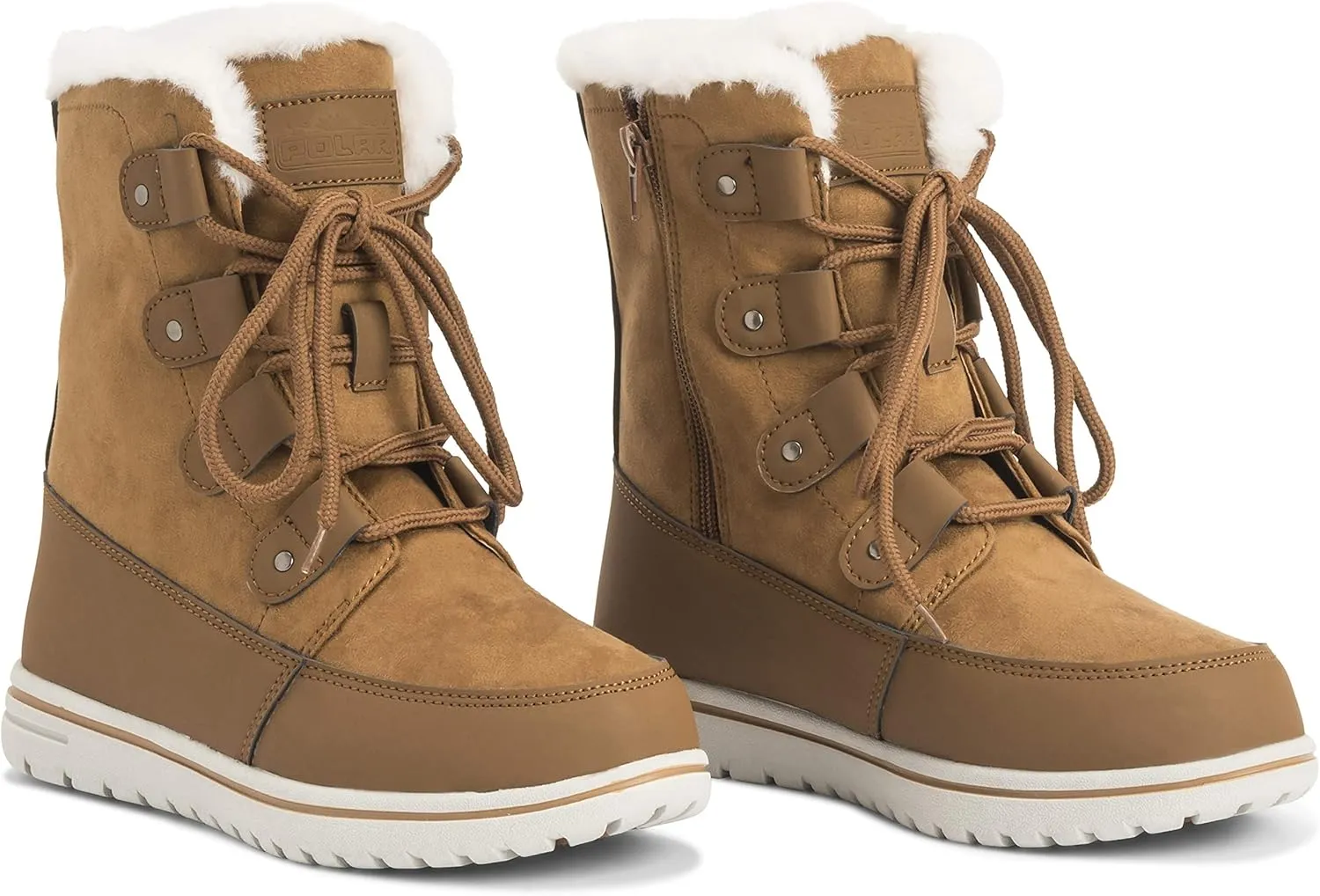Womens Waterproof Durable Snow Winter Hiking Fleece Ankle Boots