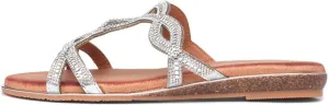 Womens/Ladies Gabriela Sandals (8) (Silver)
