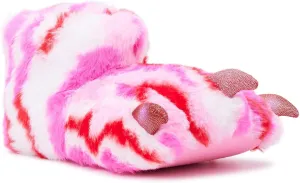 Wonder Nation Girls Light Up Monster Claw Foot Bootie Slippers