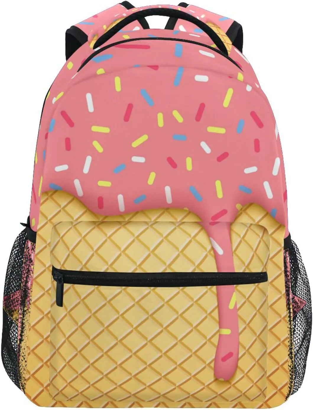 xigua Ice Cream School Backpack Bookbags for Students Girls Boys Women Men,Laptop Shoulder Bag Daypack for Travel Hiking Camping Sports,16 Inch