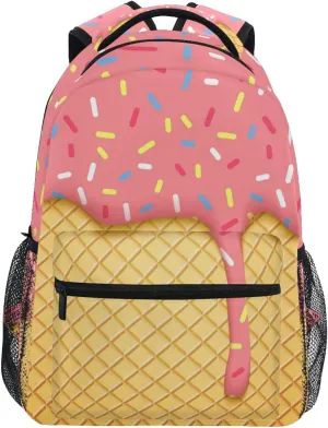 xigua Ice Cream School Backpack Bookbags for Students Girls Boys Women Men,Laptop Shoulder Bag Daypack for Travel Hiking Camping Sports,16 Inch