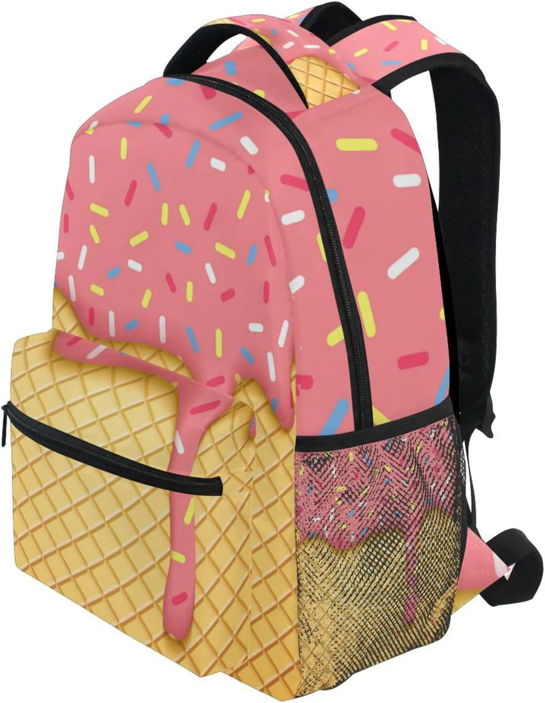 xigua Ice Cream School Backpack Bookbags for Students Girls Boys Women Men,Laptop Shoulder Bag Daypack for Travel Hiking Camping Sports,16 Inch