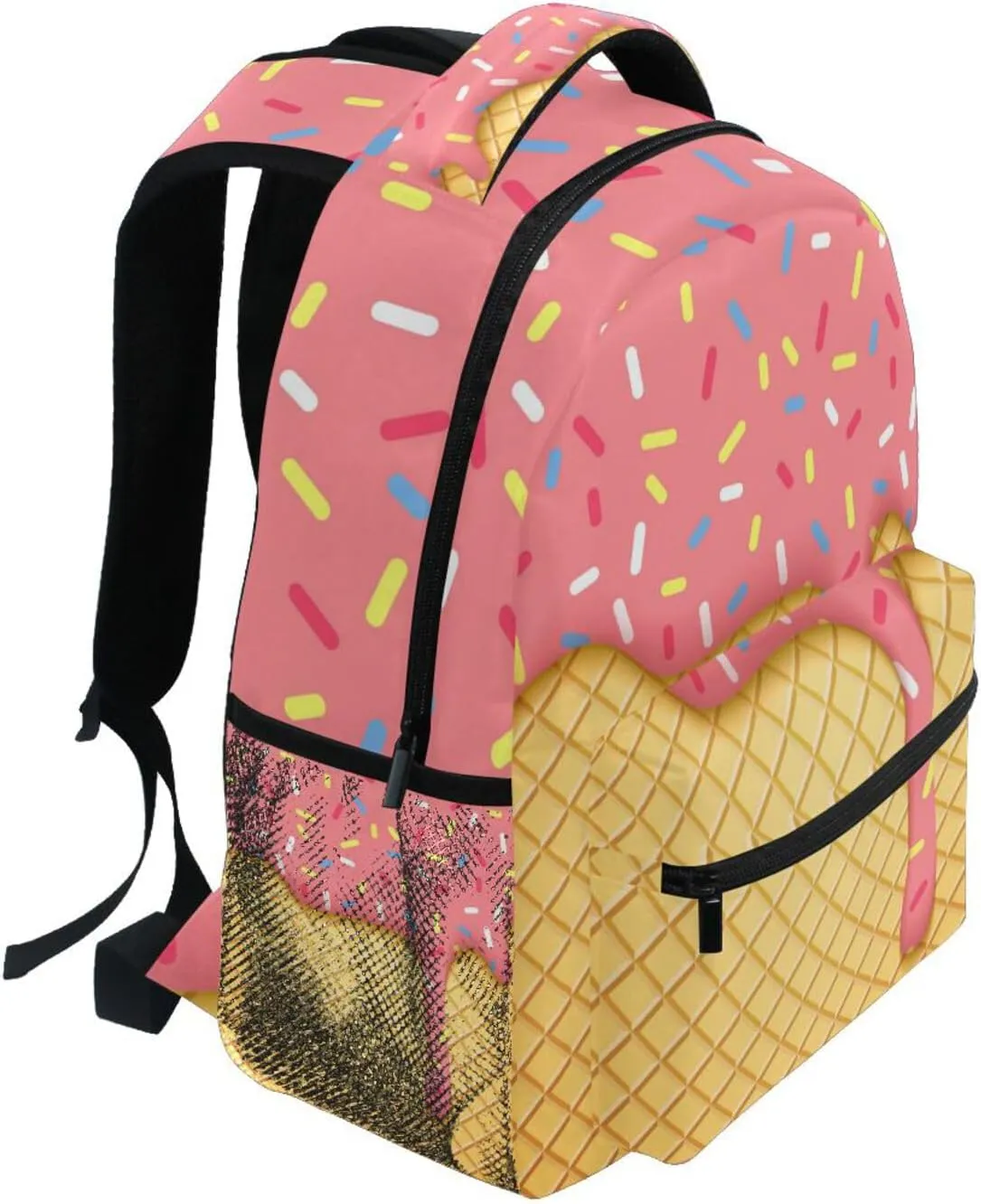 xigua Ice Cream School Backpack Bookbags for Students Girls Boys Women Men,Laptop Shoulder Bag Daypack for Travel Hiking Camping Sports,16 Inch