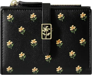 YINHEXI Women's Wallet, Faux Leather, Water Resistant, Black, Unisex
