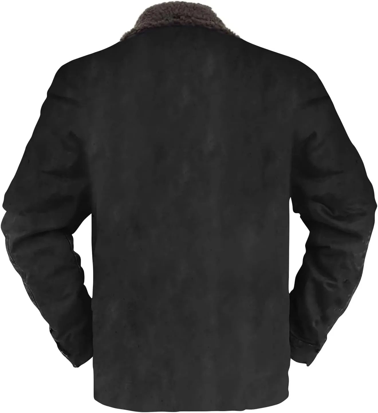Ymosrh Men's Casual Jacket Sherpa Fleece Lined Jackets Long Sleeve Zip Up Winter Work Coats Hooded Jacket, M-4XL